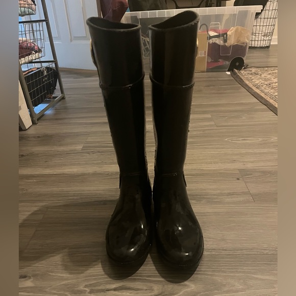 Black Michael Kors rain boots - Picture 3 of 5